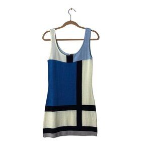Colorblock Sleeveless Knit Tank Dress By BOYCO Size F 40 Polyacryl Material